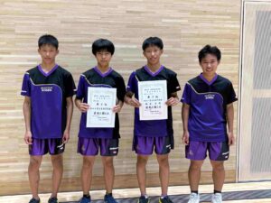 島根県高等学校１年生卓球大会準優勝_箕田 充志